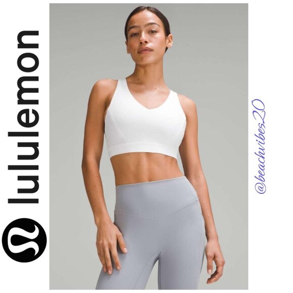 LULULEMON ATHLETICA Envital Bra *Medium Support, D/DD Cup White NWT - Picture 2 of 16